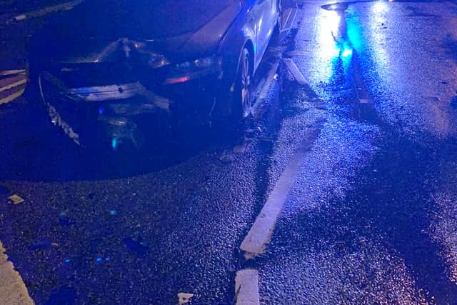 Car smashes into traffic lights in Wolverhampton crash