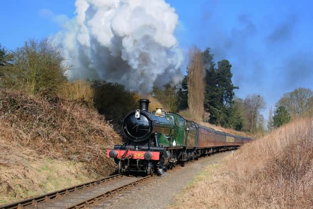 Locomotive No 2857 which stars in Enola Holmes. Photo: Lewis Maddox 