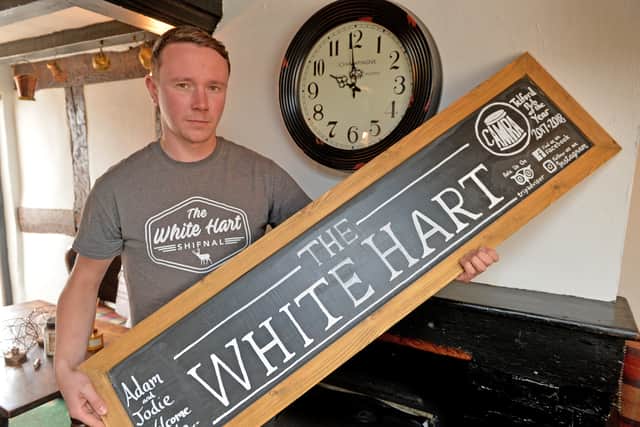 Landlord of the White Hart in Shifnal, Adam Caton gets set for a new closing time  