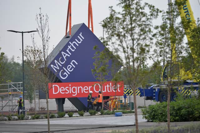 The sign was installed last week