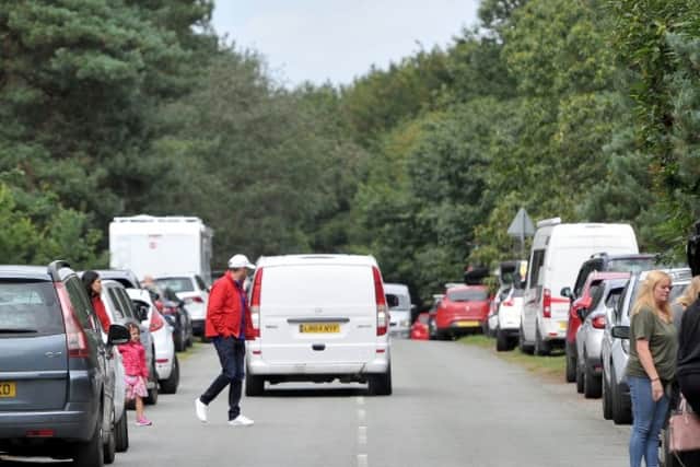 The road near Cannock Chase visitor centre