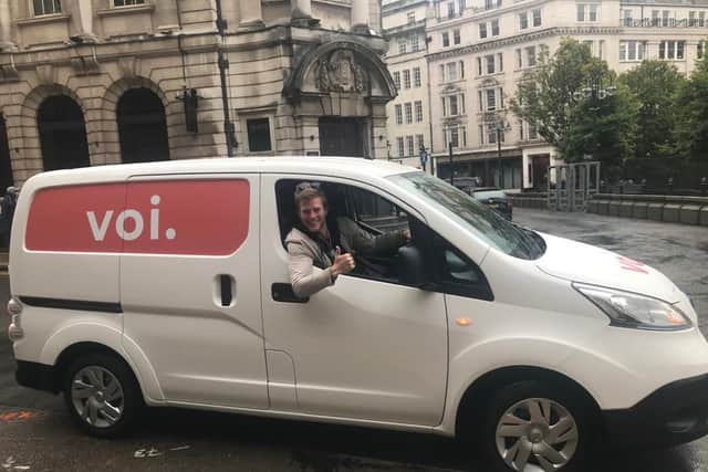 A Voi van at the launch