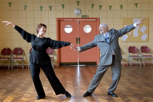 Dance teacher Brian Costley has announced his retirement at the age of 84. He is pictured with his daughter Angela, who is taking over the school