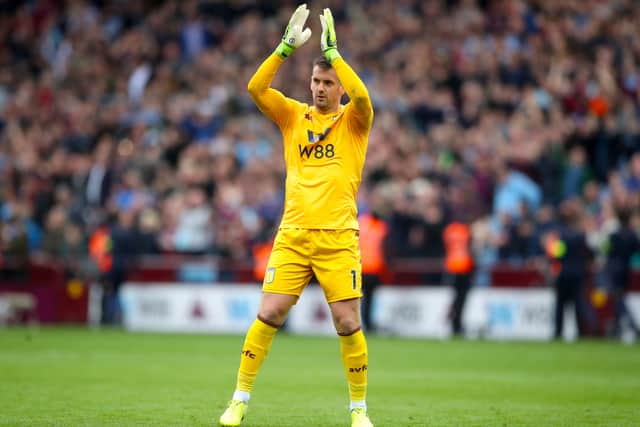 Former Aston Villa goalkeeper Tom Heaton
