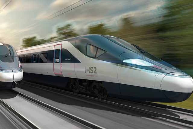 The CAF design for an HS2 train
