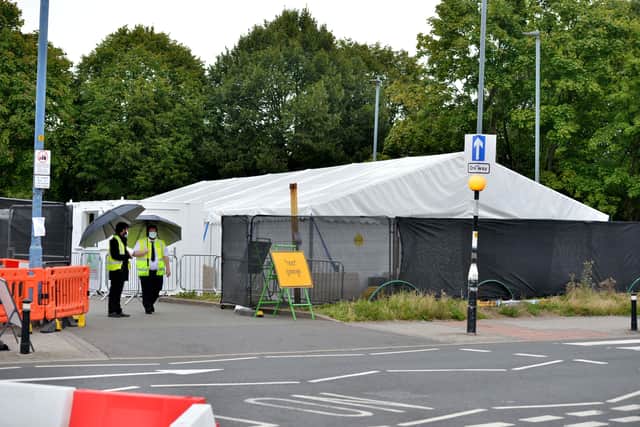 The testing centre in Smethwick