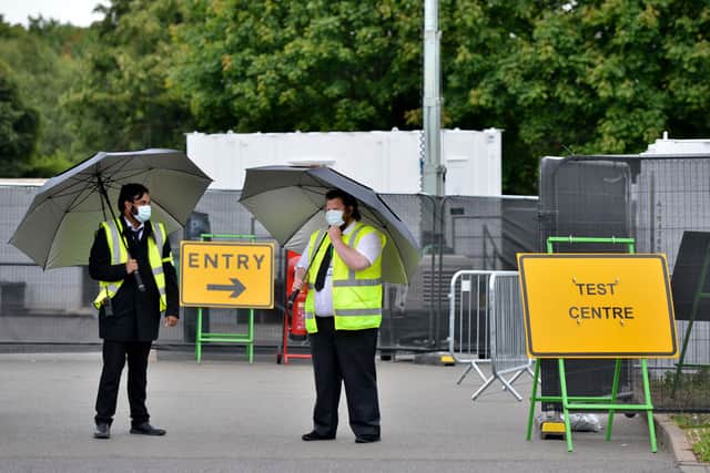The testing centre in Smethwick