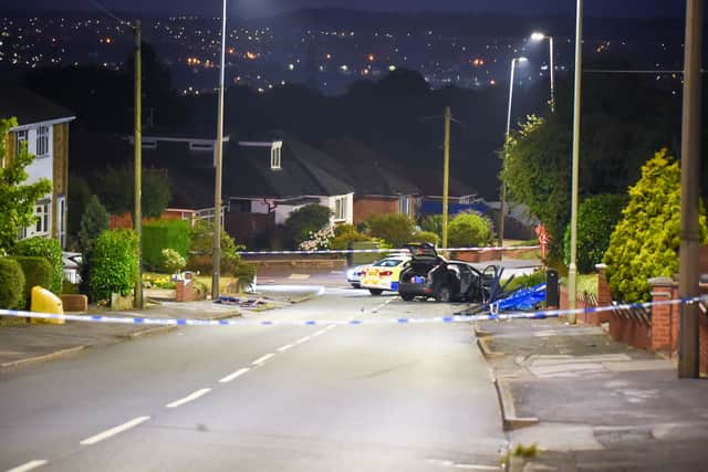 The aftermath of the crash in Sedgley. Photo: SnapperSK
