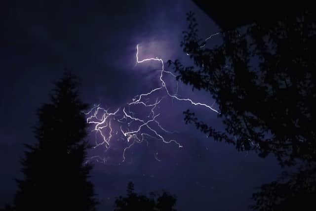 This freaky lightning shot was captured by Tina Freeman from Wolverhampton