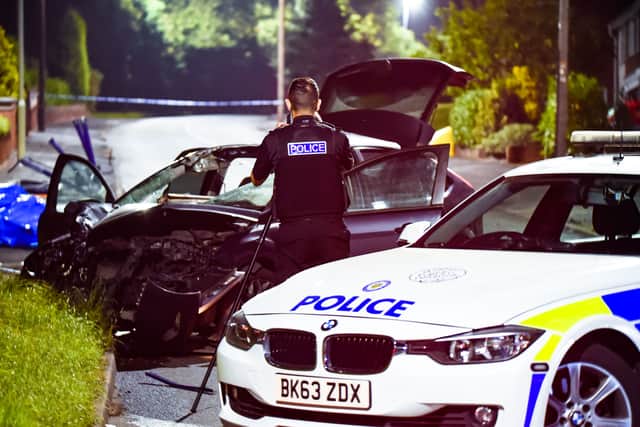 The aftermath of the crash in Sedgley. Photo: SnapperSK