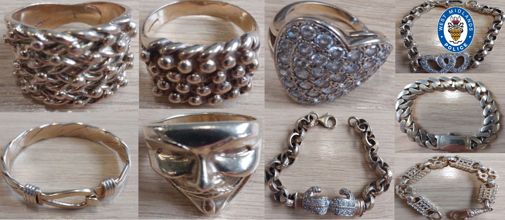 Police appeal to find owners of jewellery recovered in Walsall