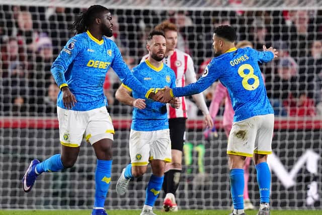 Tolu Arokodare (left) scored Wolves’ equaliser at Brentford (John Walton/PA)