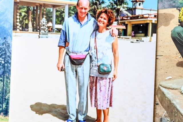 The couple's 25th Wedding Anniversary in India.