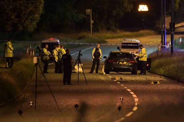 The aftermath of the crash on Newton Road. Photo: SnapperSK