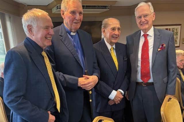 From left: Nick Owen, Jonathan Aitken, Rex Williams and Bob Warman