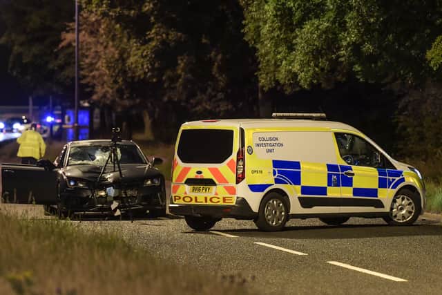 The aftermath of the crash on Newton Road. Photo: SnapperSK