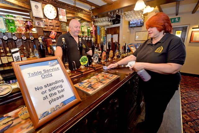 Dave Buck and Hayley Hall, who run the Lych Gate Tavern, in Wolverhampton, have increased the cleaning of the pub to adhere to guidelines