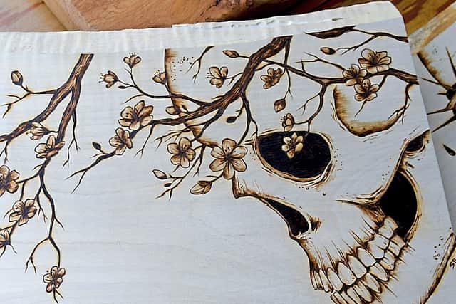Stef enjoys skull art