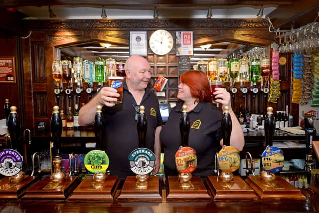 Dave Buck and Hayley Hall, who run the Lych Gate Tavern, in Wolverhampton