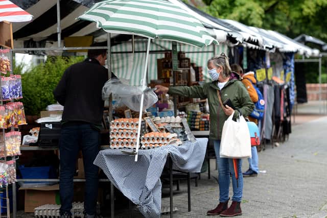 A wide range of stalls were open at Cannock market
