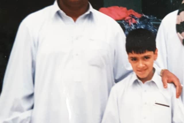 Zafar Mehdi with son Shabaz