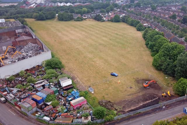 Contractors on site at Budden Road