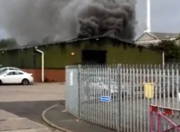 The fire in Brierley Hill. Photo: West Midlands Fire Service