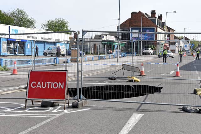 Traffic is being diverted via Leamore Lane, Green Lane and Court Way. Photo: Tim Thursfield