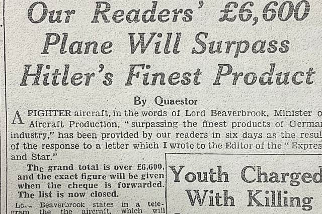 Lord Beaverbrook sent a telegram – reported here in the contemporary Express & Star – thanking the people of Wolverhampton.