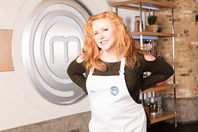 Carol Decker when she took part in season 13 of Celebrity MasterChef
