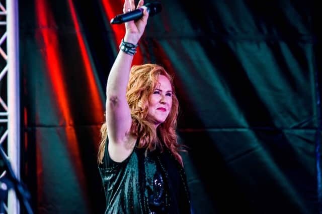 Carol Decker performing in Wolverhampton