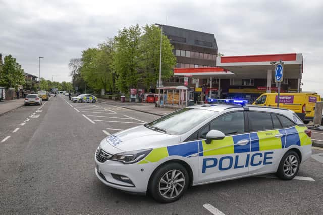 Flats opposite the Esso garage on Birmingham Road have been evacuated. Photo: SnapperSK