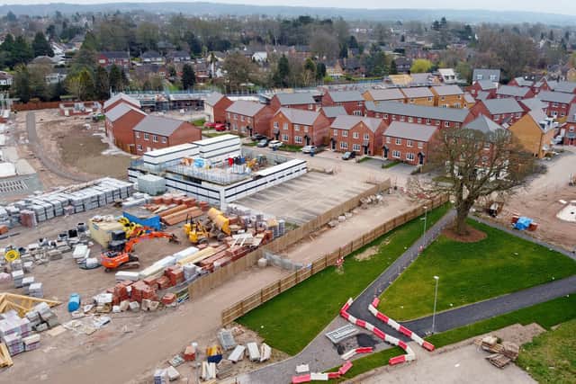 A new housing development which is being built on the site of the former Staffordshire Police HQ off Cannock Road
