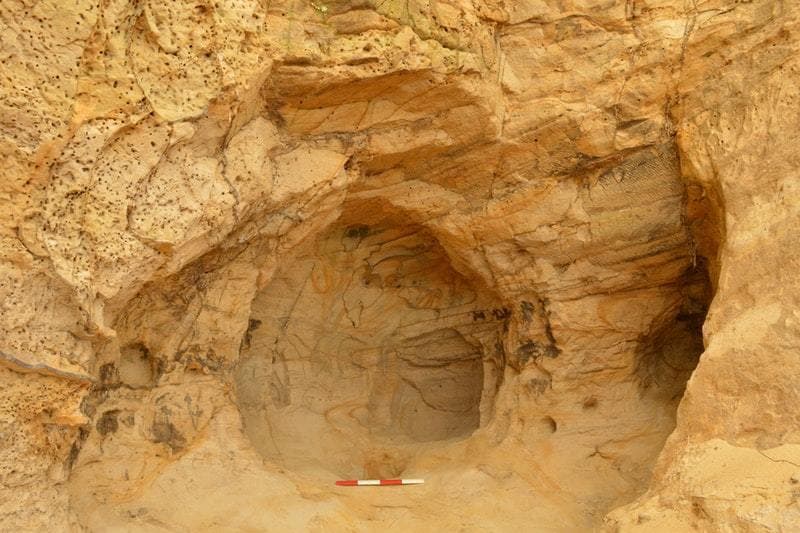 Lint Rails Caves Rail workers discover markings in cave thought to be from 14th century