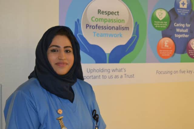 Areema Nasreen started working at Walsall Manor Hospital in 2003