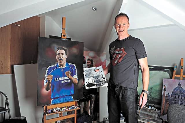 Craddock in his studio at home in Cookley