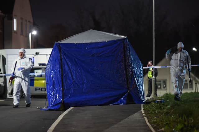 Forensics were sent to the scene. Image: @SnapperSK