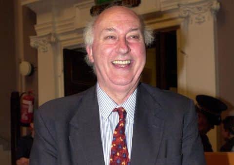 Mr George was all smiles after holding Walsall South in the 2001 general election