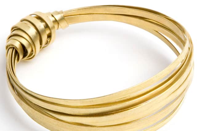 Brass Ribbon Bangle