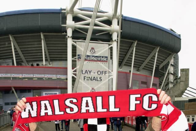 Mr George was in Cardiff to support the Saddlers in the 2001 second division play-off final