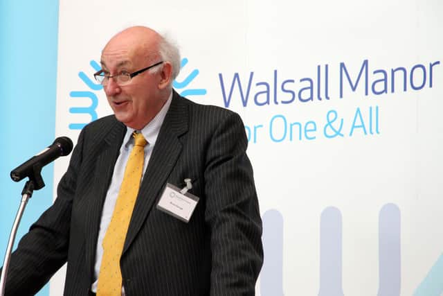  George at the opening of Walsall Manor Hospital in 2010