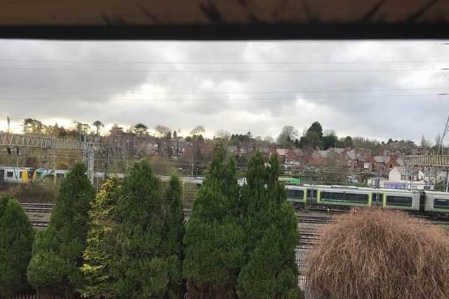 The train stuck near Stafford station