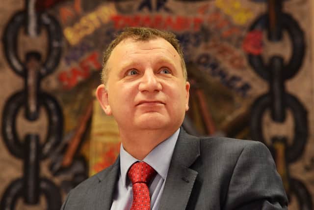Pete Lowe pictured when he was Dudley Council leader in 2014
