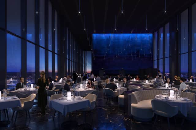 The interior of the restaurant