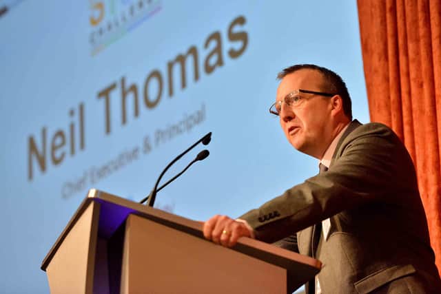 Dudley College of Technology principal Neil Thomas announces this year's challenge 