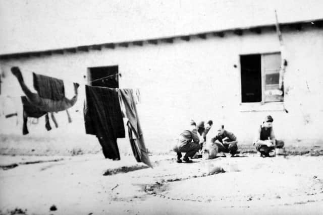 Photos of prison camp life were among John Shanks' memorabilia