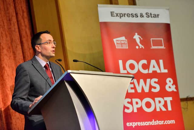 Express & Star Editor-in-chief Martin Wright addresses the audience at the launch event