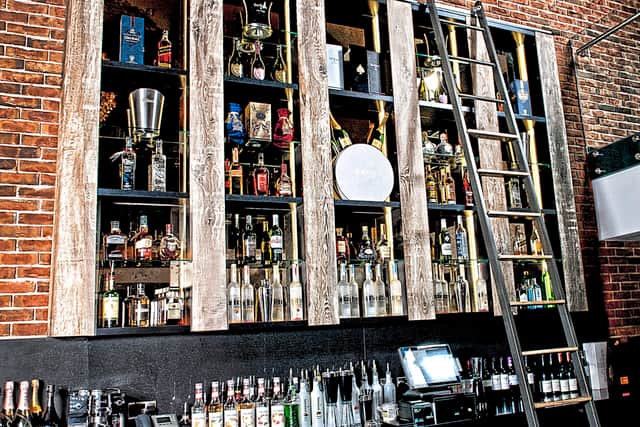 The bar was impressive