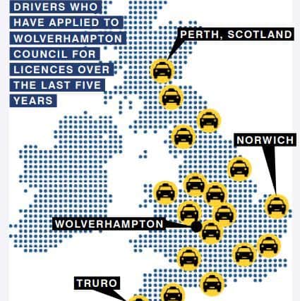 Where the taxi drivers were from