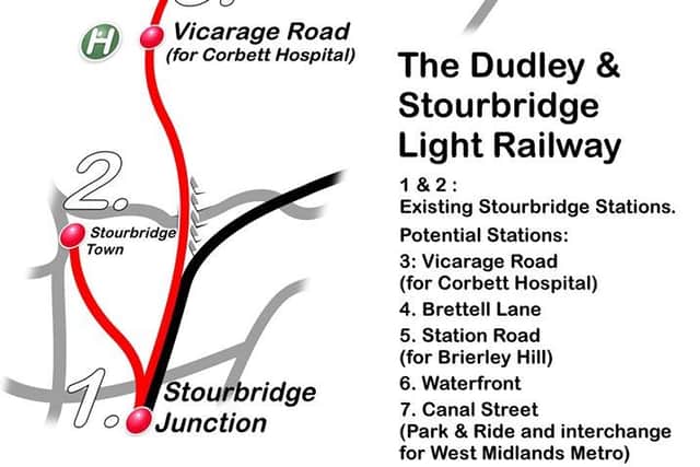 The full proposed rail route